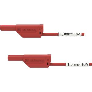 Schützinger VSFK 8500 / SIL1 / 200 / RT Veiligheidsmeetsnoer [4mm-stekker - 4mm-stekker] 200.00 cm Rood 1 stuk(s)