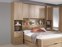 Brugkast RIGA 140 cm sonoma met achtergrond plank