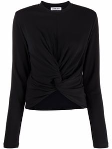 AMBUSH t-shirt à détail de nœud - Noir