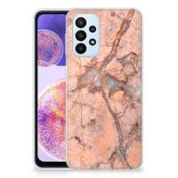 Samsung Galaxy A23 | TPU | Siliconen hoesje | Marmer Oranje
