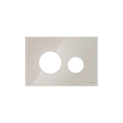 TECE Loop | Frontplaat voor bedieningsplaat | Glas lichtbeige