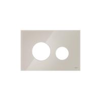 TECE Loop | Frontplaat voor bedieningsplaat | Glas lichtbeige
