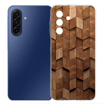 TPU Hoesje Samsung Galaxy A17 - Wooden Cubes Backcover TPU Hoesje Samsung Galaxy A17 - Wooden Cubes Backcover