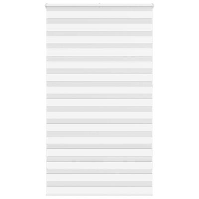 VidaXL Zebra rolgordijn 130x230 cm stofbreedte 125,9cm polyester wit