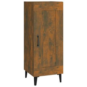 The Living Store Dressoir - Gerookt Eiken - 34.5 x 34 x 90 cm - Duurzaam Bewerkt Hout