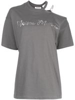 Musium Div. t-shirt en coton à logo strassé - Gris