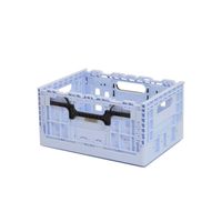 Smart Crate Licht Blauw met zwarte grepen - thumbnail