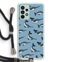 Narwhal: Samsung Galaxy A52s 5G Transparant Hoesje met koord