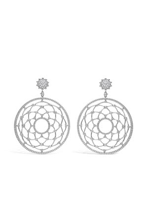 LEO PIZZO boucles d'oreilles Merletti en or blanc 18ct à diamants - Argent