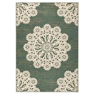 Hanse Home vloerkleed Lace - groen/crème - 120x170 cm - Leen Bakker