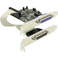 DeLOCK pci express kaart 2x parallel interface kaart (zwart)
