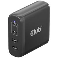 club3D CAC-1912 Laptop netvoeding 100 W Binnen Aantal uitgangen: 2 x, 2 x USB-A, USB-C GaN, USB Power Delivery (USB-PD)