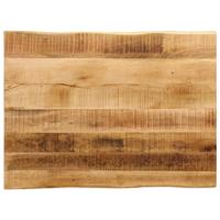 Tafelblad met natuurlijke rand 90x60x2,5 cm massief mangohout