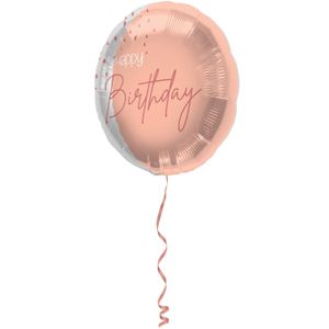 Folieballon &apos;happy Birthday&apos; Lush Blush - 45cm