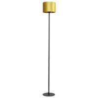 Masterlight Zwarte vloerlampVenus 150cm met okergele lampenkap - 1470-05-11-130
