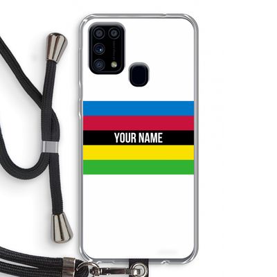 WK Wielrennen: Samsung Galaxy M31 Transparant Hoesje met koord