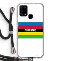 WK Wielrennen: Samsung Galaxy M31 Transparant Hoesje met koord