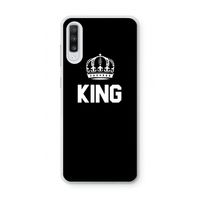 King zwart: Samsung Galaxy A70 Transparant Hoesje