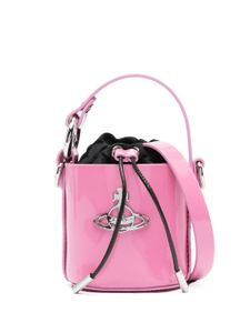 Vivienne Westwood mini Daisy high-shine bucket bag - Rose