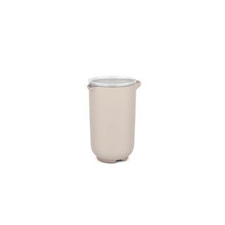 Mixbeker 1l met deksel chalk