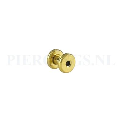 Tunnel goud kleur 4 mm 4 mm