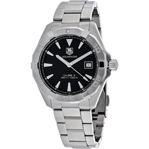 TAG Heuer Aquaracer stalen zwarte wijzerplaat automatisch herenhorloge WAY2110.BA0928