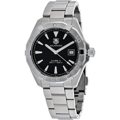 TAG Heuer Aquaracer stalen zwarte wijzerplaat automatisch herenhorloge WAY2110.BA0928