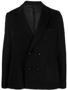 Officine Generale blazer cranté à boutonnière croisée - Noir