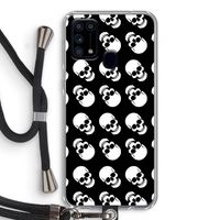 Musketon Skulls: Samsung Galaxy M31 Transparant Hoesje met koord