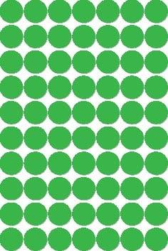 Apli ronde etiketten in etui diameter 19 mm, groen, 560 stuks, 70 per blad
