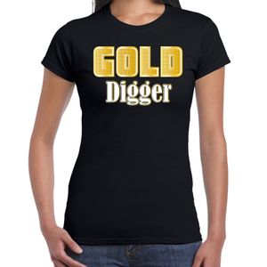 Foute party t-shirt - dames - foute party outfit/kleding - gold digger