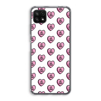 GIRL POWER: Samsung Galaxy A22 5G Transparant Hoesje