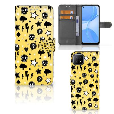 Telefoonhoesje met Naam OPPO A73 5G Punk Geel Telefoonhoesje met Naam OPPO A73 5G Punk Geel