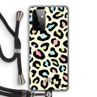 Leopard pattern: Samsung Galaxy A72 5G Transparant Hoesje met koord