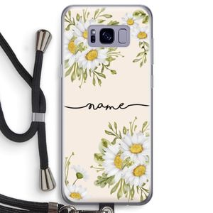 Daisies: Samsung Galaxy S8 Transparant Hoesje met koord