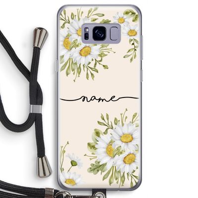 Daisies: Samsung Galaxy S8 Transparant Hoesje met koord