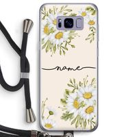 Daisies: Samsung Galaxy S8 Transparant Hoesje met koord