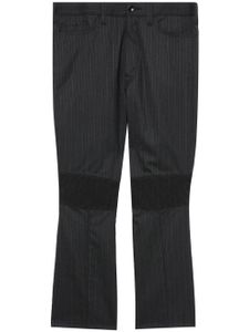 Junya Watanabe MAN pantalon court à empiècement froncé - Gris