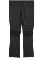 Junya Watanabe MAN pantalon court à empiècement froncé - Gris