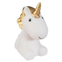 Nachtlampje LED - Unicorn XL - goud - kunststof - 27 x 15 x 30 cm - kinderkamer   -