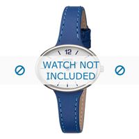Boccia horlogeband 3261-03 Leder Blauw 16mm + standaard stiksel - thumbnail