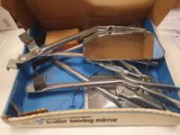 Universele spatbord spiegel van Sears voor het trekken van aanhangers.