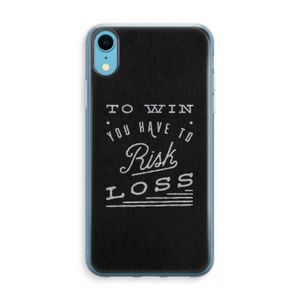 Risk loss: iPhone XR Transparant Hoesje