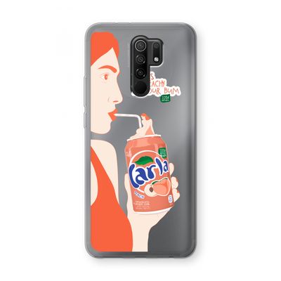 Peach please!: Xiaomi Redmi 9 Transparant Hoesje
