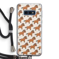 Pony: Samsung Galaxy S10e Transparant Hoesje met koord