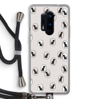 Miauw: OnePlus 8 Pro Transparant Hoesje met koord