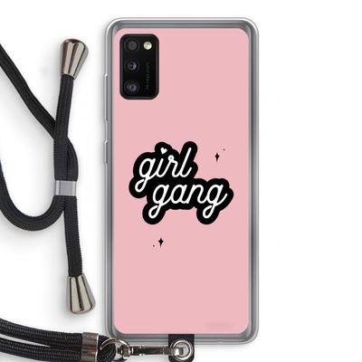 Girl Gang: Samsung Galaxy A41 Transparant Hoesje met koord