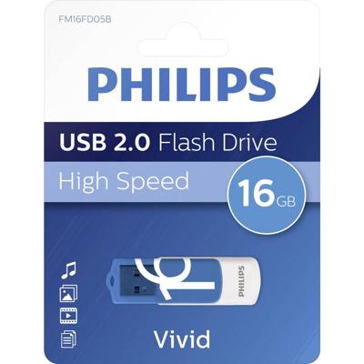 Philips VIVID USB-stick 16 GB Blauw FM16FD05B/00 USB-A 2.0