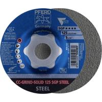 PFERD TOOLS 64187126 CC-GRIND-SOLID 125 SGP STEEL Diameter 125 mm Boordiameter 22.23 mm Staal 10 stuk(s)