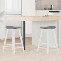 Eettafelstoelen 2 pcs Wit 46 x 37 x 63 cm Massief Rubberhout